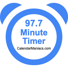 97.7 Minute Timer