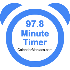 97.8 Minute Timer