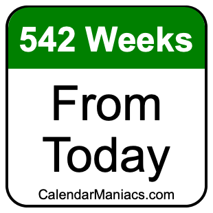 542 weeks from today