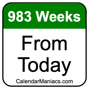 983 weeks from today
